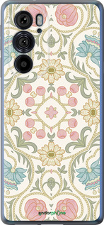 Силиконовый чехол Цветочный орнамент v2 для Motorola Edge 30 Pro - 5513u-2826 изображение 