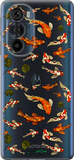 Силиконовый чехол Рыбы Кои для Motorola Edge 30 Pro - 5535u-2826 изображение 