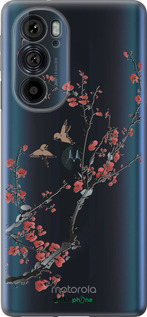 Силіконовий чехол Сакура v2 для Motorola Edge 30 Pro - 5538u-2826 изображение 