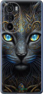 Силиконовый чехол Кошка для Motorola Edge 30 Pro - 5548u-2826 изображение 