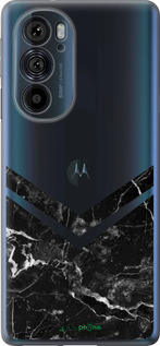 Силиконовый чехол Мраморный шеврон для Motorola Edge 30 Pro - 5570u-2826 изображение 