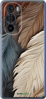 Силиконовый чехол Листья в стиле бохо для Motorola Edge 30 Pro - 5643u-2826 изображение 