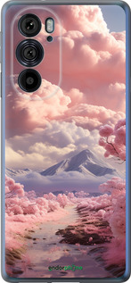 Силиконовый чехол Розовые облака для Motorola Edge 30 Pro - 5660u-2826 изображение 