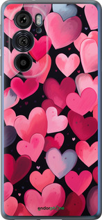 Силиконовый чехол Сердечки 4 для Motorola Edge 30 Pro - 5662u-2826 изображение 