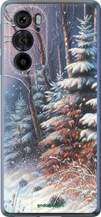 Силиконовый чехол Зимний пейзаж для Motorola Edge 30 Pro - 5814u-2826 изображение 