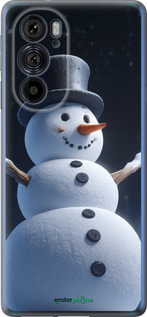 Силиконовый чехол Снеговик для Motorola Edge 30 Pro - 5826u-2826 изображение 