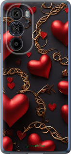 Силиконовый чехол Сердечки для Motorola Edge 30 Pro - 5831u-2826 изображение 