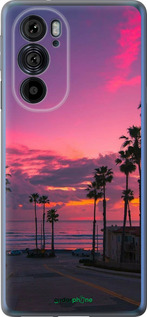 Силиконовый чехол Пальмы для Motorola Edge 30 Pro - 5873u-2826 изображение 