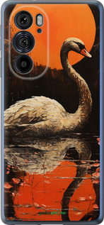 Силиконовый чехол Лебедь для Motorola Edge 30 Pro - 5964u-2826 изображение 