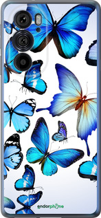 Силиконовый чехол Бабочки для Motorola Edge 30 Pro - 6023u-2826 изображение 
