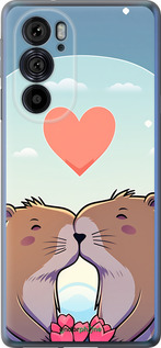 Силиконовый чехол Капибара любовь для Motorola Edge 30 Pro - 6027u-2826 изображение 