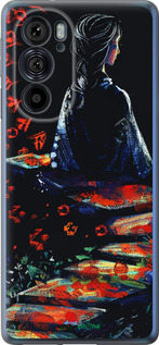 Силиконовый чехол Мечтательная девушка для Motorola Edge 30 Pro - 6042u-2826 изображение 