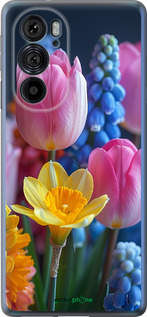 Силиконовый чехол Весенние цветы для Motorola Edge 30 Pro - 6058u-2826 изображение 