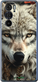 Силиконовый чехол Волчий взгляд для Motorola Edge 30 Pro - 6066u-2826 изображение 
