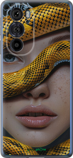 Силиконовый чехол Объятия змеи для Motorola Edge 30 Pro - 6081u-2826 изображение 