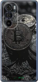 Силиконовый чехол Black Bitcoin для Motorola Edge 30 Pro - 6090u-2826 изображение 