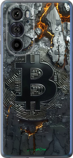 Силиконовый чехол Раскаленный биткойн для Motorola Edge 30 Pro - 6091u-2826 изображение 