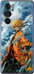 Силиконовый чехол Zenitsu Agatsuma для Motorola Edge 30 Pro - 6117u-2826 изображение 