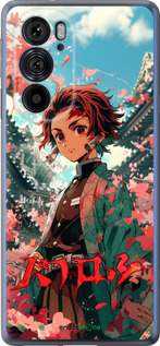 Силиконовый чехол Tanjiro Kamado для Motorola Edge 30 Pro - 6132u-2826 изображение 