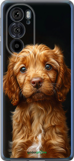 Силиконовый чехол Cocker spaniel на черном фоне для Motorola Edge 30 Pro - 6137u-2826 изображение 