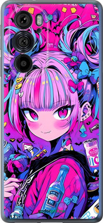 Силиконовый чехол Аниме милаха для Motorola Edge 30 Pro - 6314u-2826 изображение 