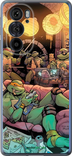 Силиконовый чехол Черепашки нинзя для Motorola Edge 30 Pro - 6346u-2826 изображение 