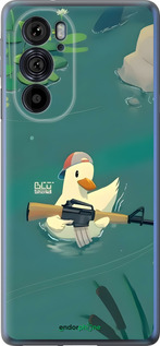 Силиконовый чехол Уточка с автоматом для Motorola Edge 30 Pro - 6356u-2826 изображение 