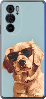 Силиконовый чехол Пес в очках для Motorola Edge 30 Pro - 6381u-2826 изображение 
