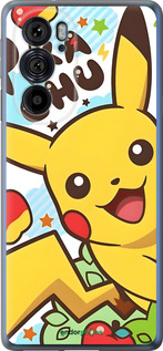 Силиконовый чехол Пикачу 2 для Motorola Edge 30 Pro - 6391u-2826 изображение 