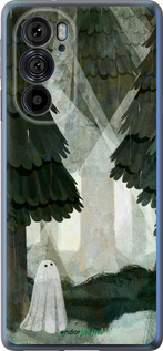 Силіконовий чехол Із зображенням соснового лісу та привида для Motorola Edge 30 Pro - 6420u-2826 изображение 