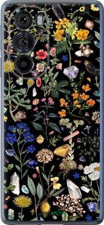 Силиконовый чехол С цветами для Motorola Edge 30 Pro - 6422u-2826 изображение 
