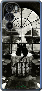 Силиконовый чехол Череп и коты для Motorola Edge 30 Pro - 6432u-2826 изображение 