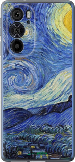 Силиконовый чехол «Звездная ночь» Винсента Ван Гога для Motorola Edge 30 Pro - 6433u-2826 изображение 