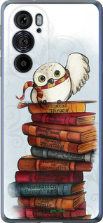 Силиконовый чехол Сова и книги для Motorola Edge 30 Pro - 6436u-2826 изображение 