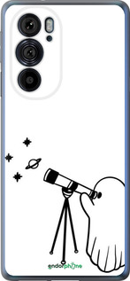 Силиконовый чехол Привидение астроном для Motorola Edge 30 Pro - 6444u-2826 изображение 