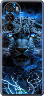 Силиконовый чехол Ледяной леопард для Motorola Edge 30 Pro - 6460u-2826 изображение 