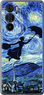 Силиконовый чехол С изображением Мэри Поппинс «Звездная ночь» для Motorola Edge 30 Pro - 6487u-2826 изображение 