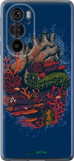 Силиконовый чехол Сердце моря для Motorola Edge 30 Pro - 6506u-2826 изображение 