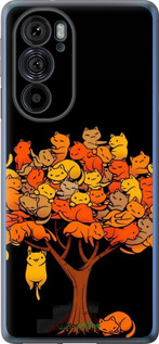 Силиконовый чехол Дерево и котики для Motorola Edge 30 Pro - 6516u-2826 изображение 
