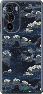 Силиконовый чехол Морская тематика в стиле арт-деко для Motorola Edge 30 Pro - 6520u-2826 изображение 