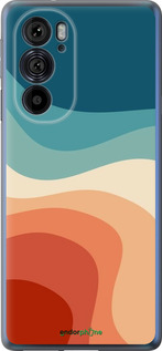 Силиконовый чехол В стиле ретро с волнами для Motorola Edge 30 Pro - 6531u-2826 изображение 