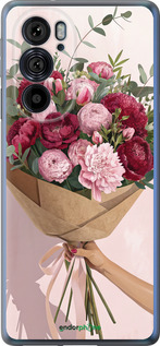 Силиконовый чехол Пионы 1 для Motorola Edge 30 Pro - 6705u-2826 изображение 