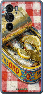 Силиконовый чехол Vintage Sardine Tin Phone для Motorola Edge 30 Pro - 6772u-2826 изображение 