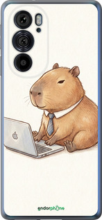 Силиконовый чехол Funny Capybara CEO Working для Motorola Edge 30 Pro - 6777u-2826 изображение 