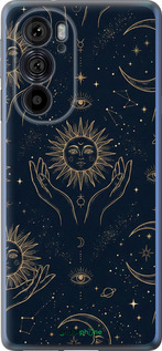 Силіконовий чохол 'Celestial Harmony: Sun & Moon Gold Mystic Pattern' для Motorola Edge 30 Pro зображення 3