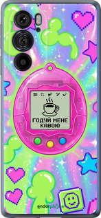 Силиконовый чехол Y2K Aesthetic Retro Pet: Годуй мене кавою для Motorola Edge 30 Pro - 6784u-2826 изображение 