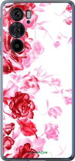 Силиконовый чехол Нарисованные розы для Motorola Edge 30 Pro - 724u-2826 изображение 