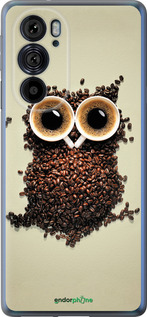 Силиконовый чехол Сова из кофе для Motorola Edge 30 Pro - 777u-2826 изображение 