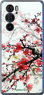 Силиконовый чехол Цветущий куст для Motorola Edge 30 Pro - 831u-2826 изображение 