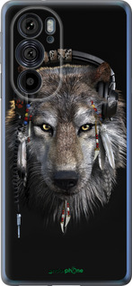 Силиконовый чехол Волк-меломан для Motorola Edge 30 Pro - 875u-2826 изображение 